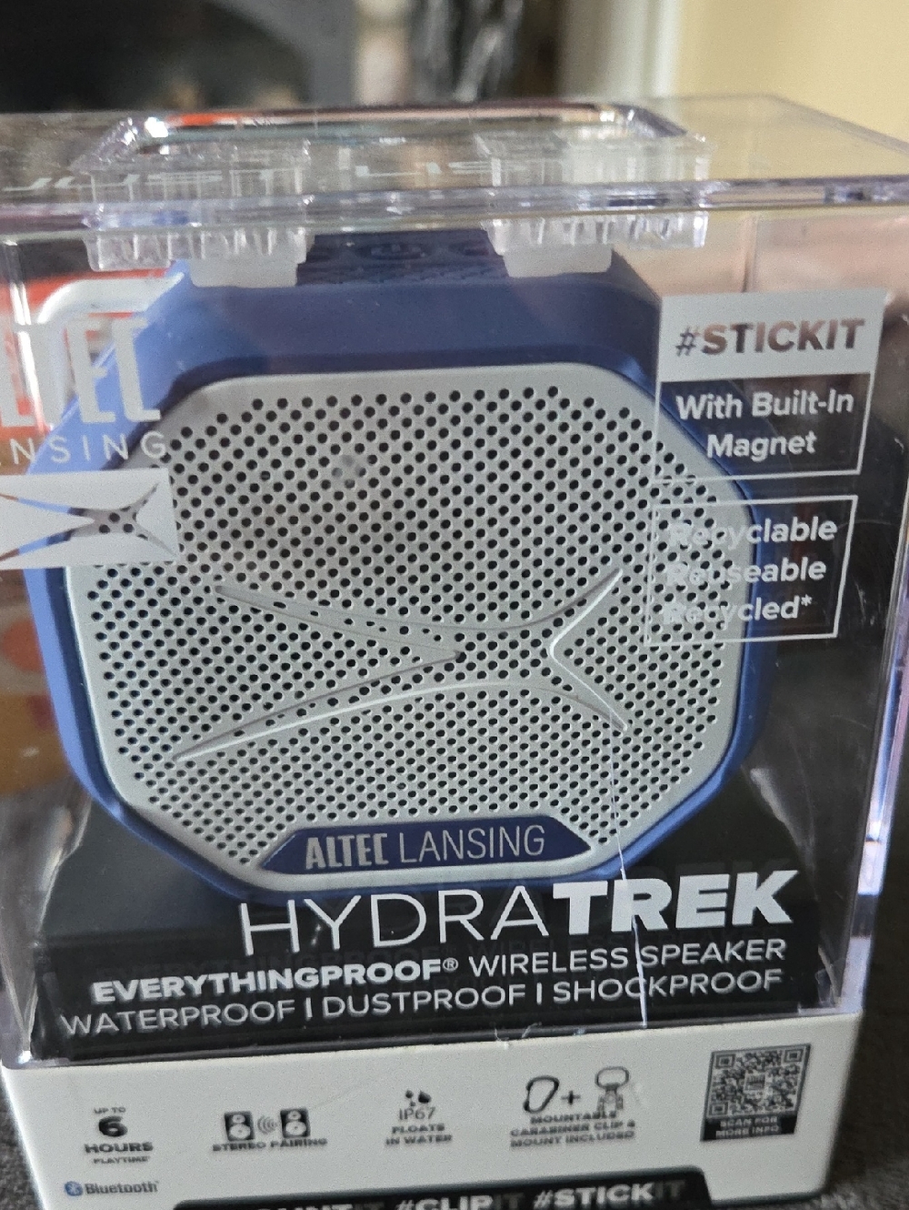 Altec Lansing HydraTrek Waterproof Wireless Speaker - Blue/Gray